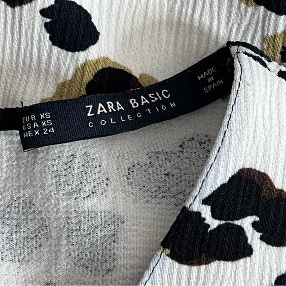 Zara Animal Print Side Stripe Top - Picture 8 of 11